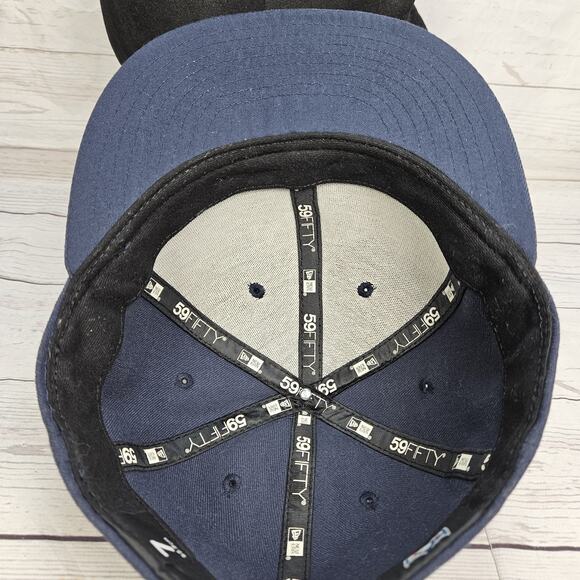 Houston Texans NFL New Era 59FIFTY Fitted Navy Blue Hat Cap Size 7 - Picture 5 of 6